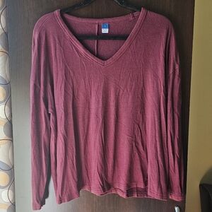 Old Navy Burgandy Long Sleeve